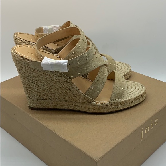 JOIE Korat Studded Wedge Espadrille Sandal Size 10 - Picture 6 of 8